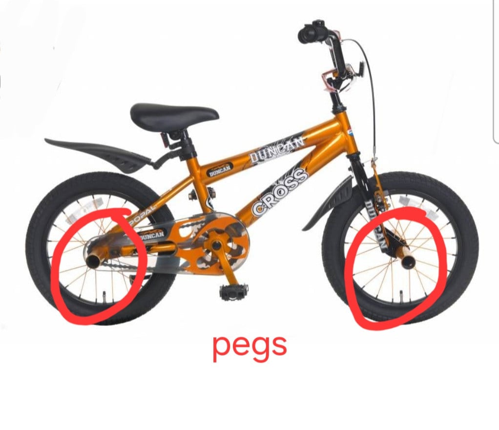 Jongensfiets oranje 16inch