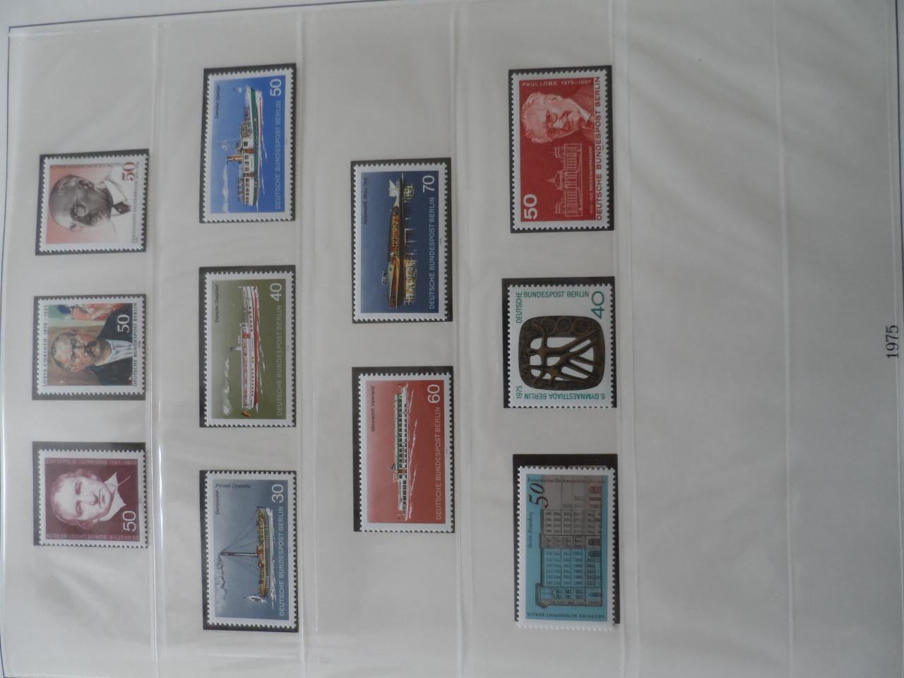 Postzegels BERLIJN 2 LINDNER FALZLOZ T albums en 100 FDC's