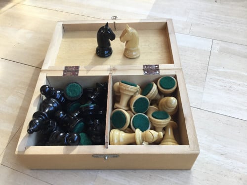 Houten schaakstukken
