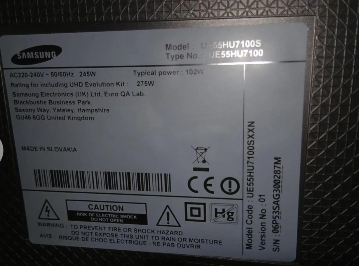 Samsung curved 55 inch