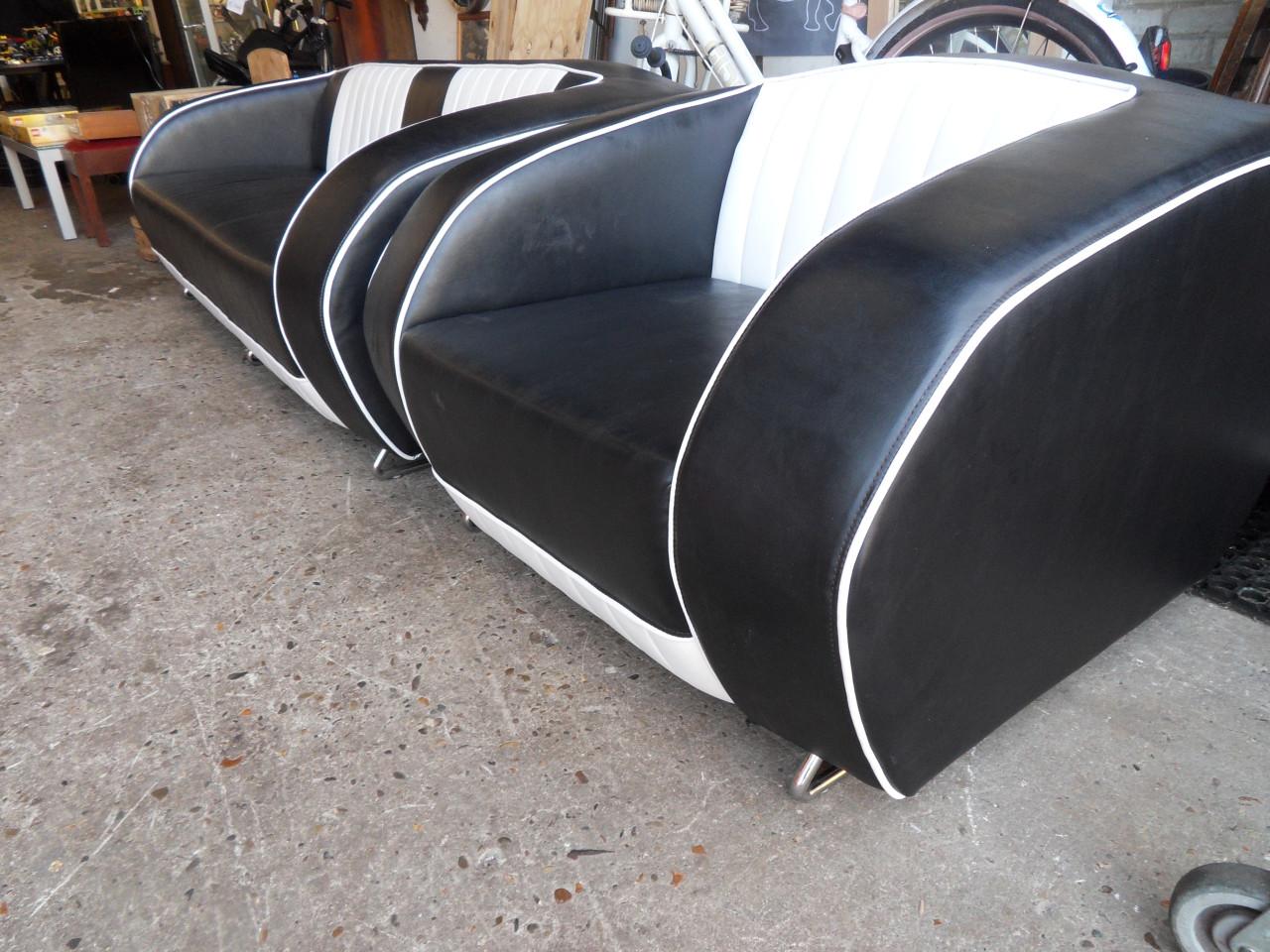 Retro bank en retro stoel