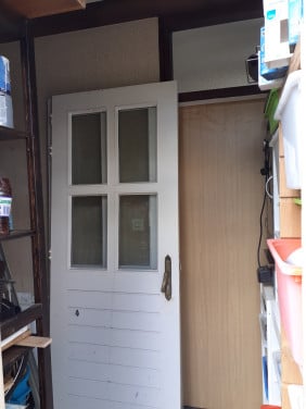 2x buitendeur hardhout Gratis