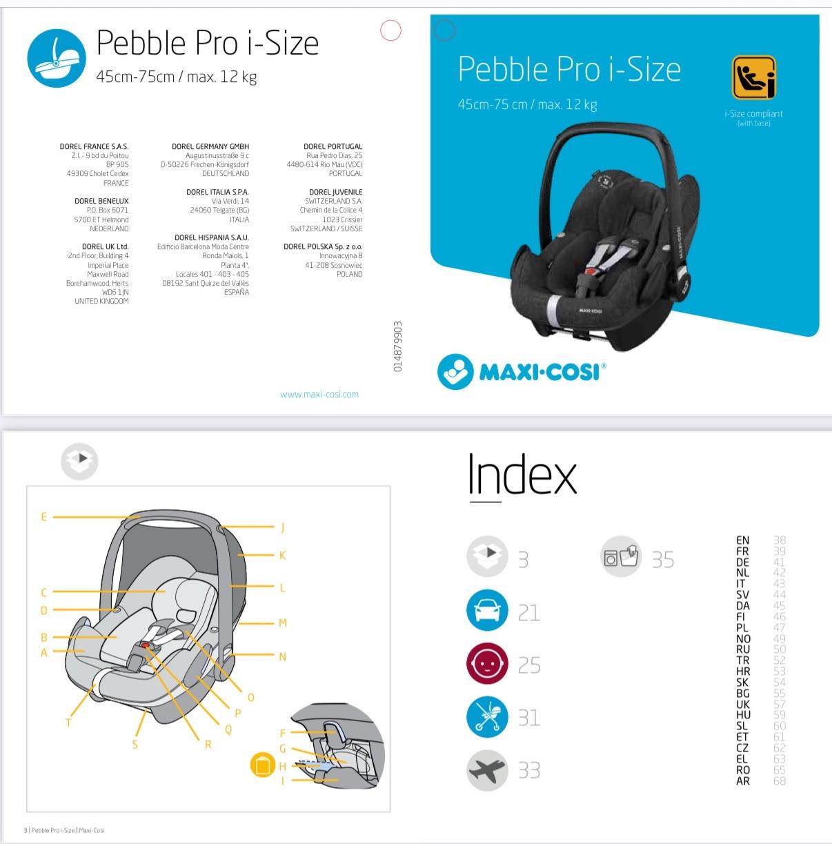 Maxi-Cosi (stoel + base + extra’s)