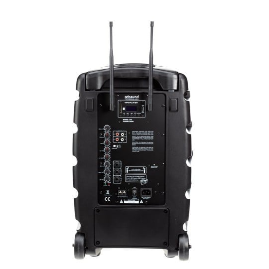 ArtSound U10 Partyspeaker met accu en 2 microfoons  ***300 WATT***