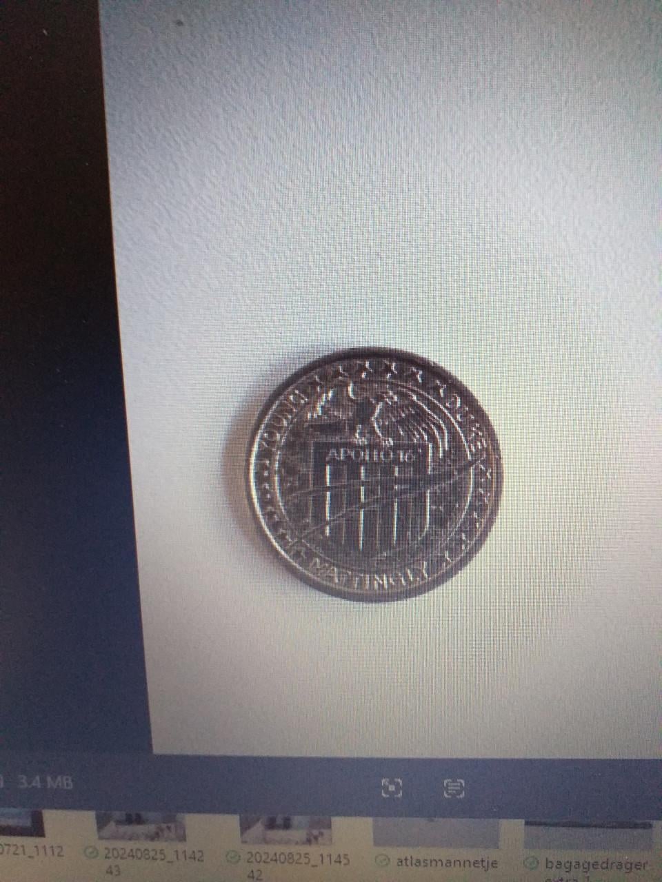 Penning landing Apollo 16 jaar 1972