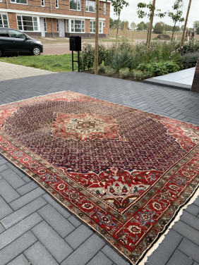 ✨Schitterend Sfeervol Handgeknoopt Vintage Vloerkleed ✨Met Certificaat.