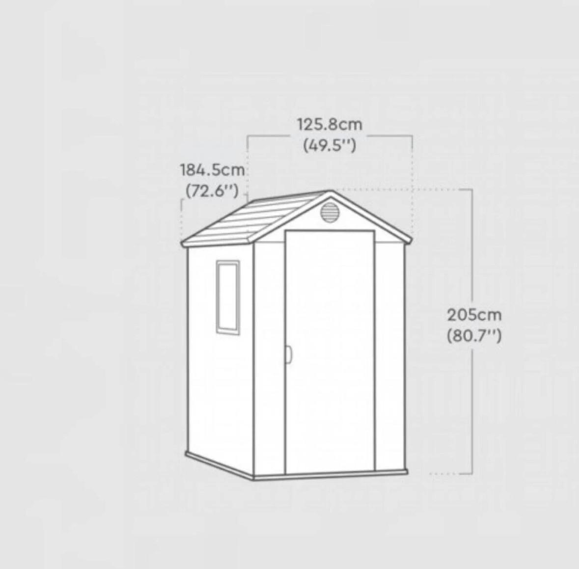 Tuinhuis keter darwin 46 bruin