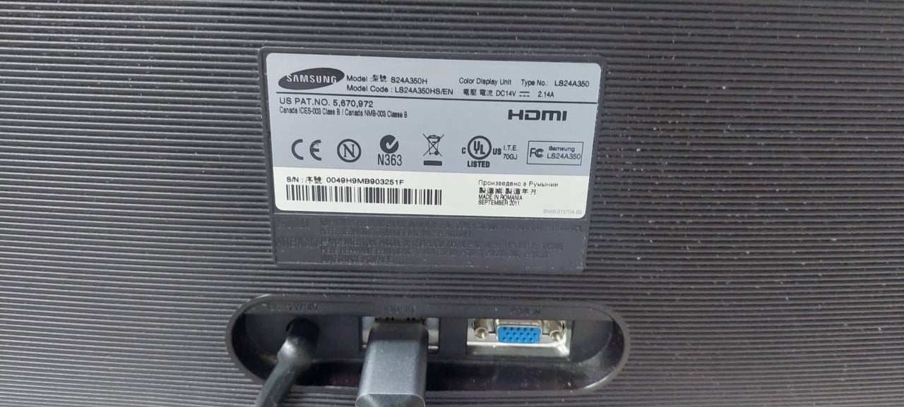 Samsung  24 inch monitor