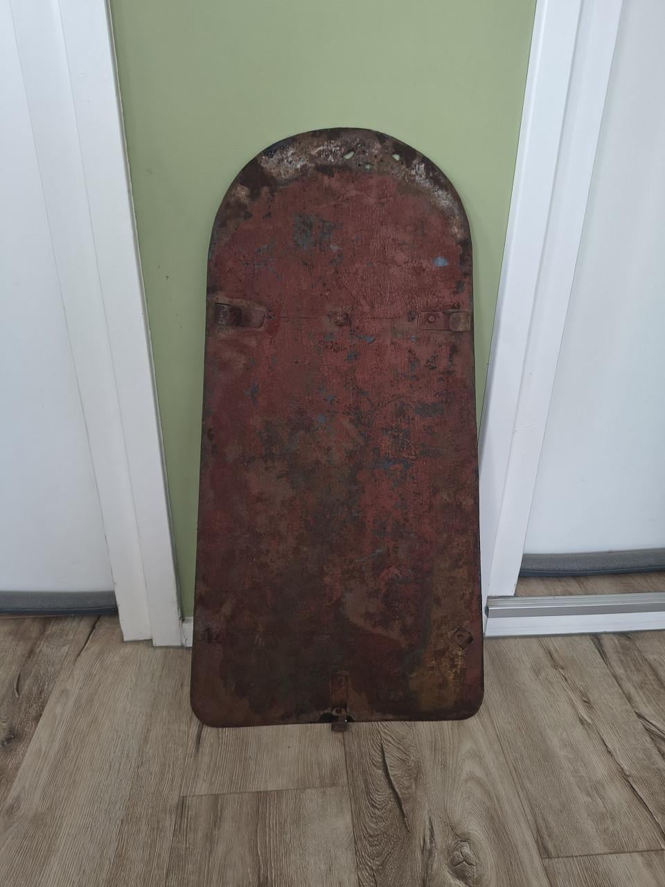 Uniek gietijzeren haardplaat, historische plaat kachel, 6945