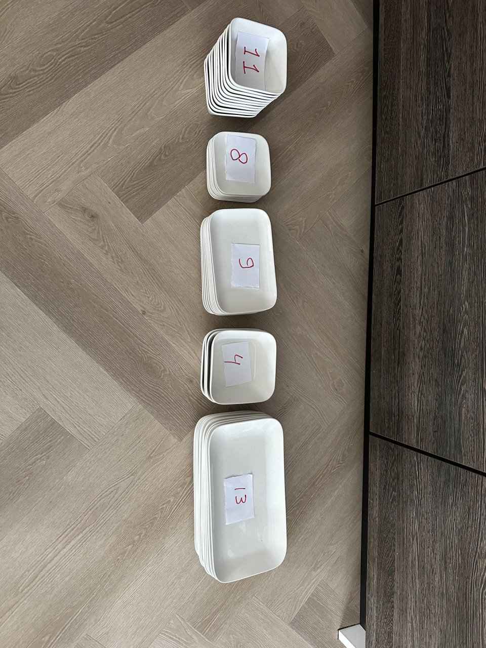 Servies “vierkant”