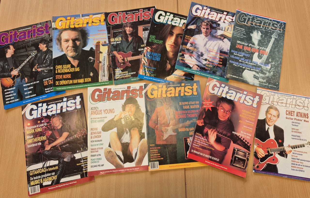 Enorme collectie gitaar magazines Gitarist