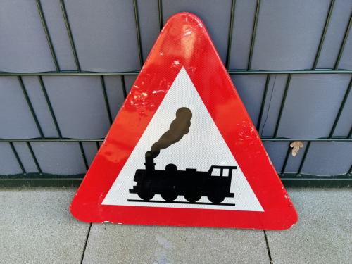 Verkeersbord "trein "
