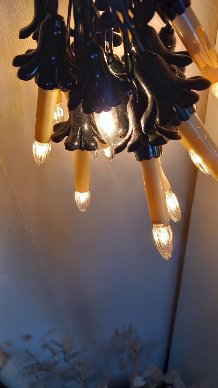 Oude vintage kersboomlampjes