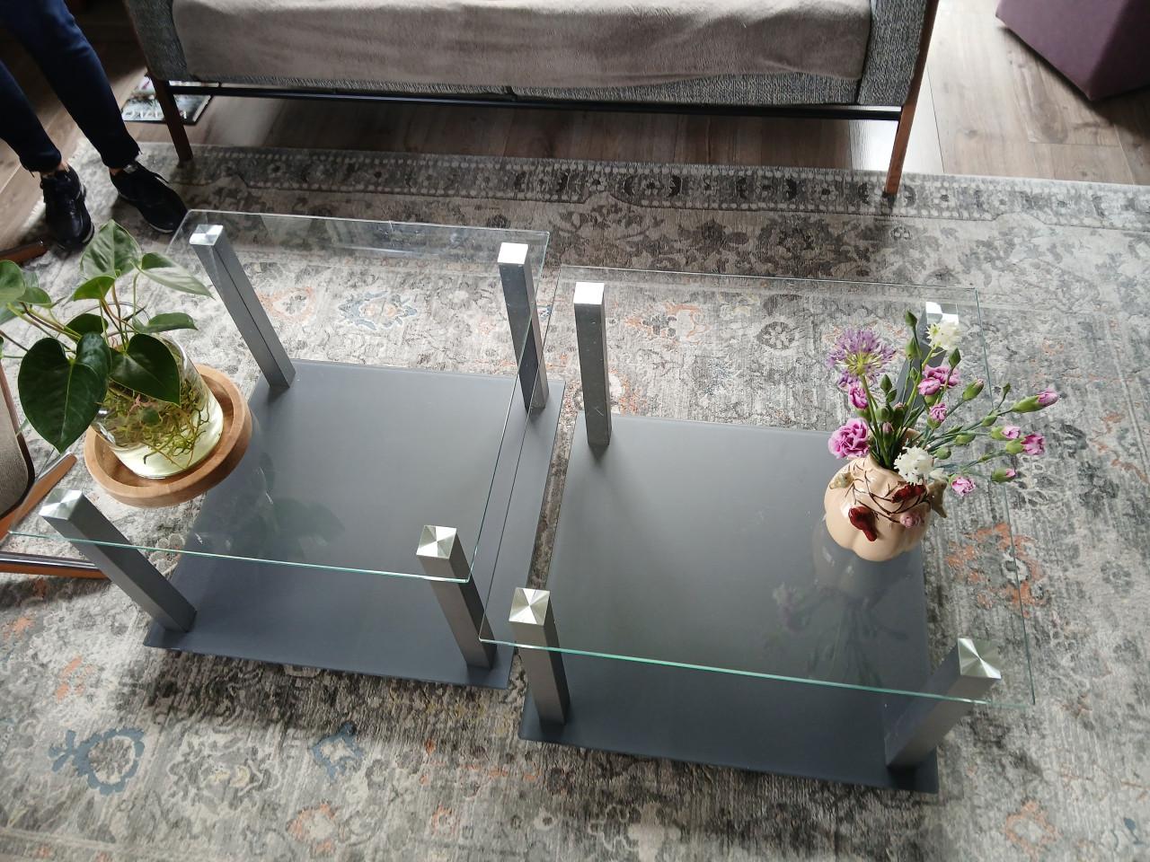 Set van 3 bijzettafels