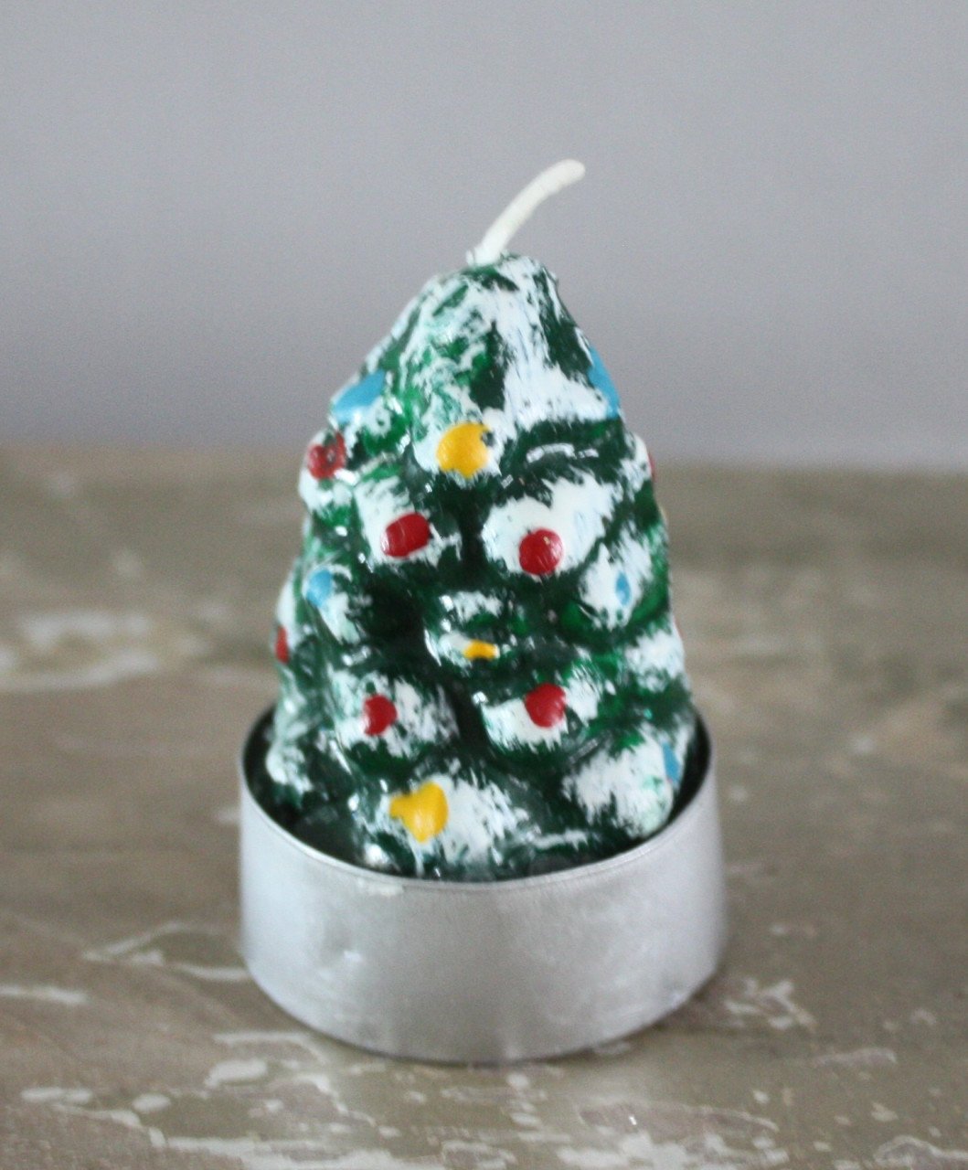 Kaarsje theelichtje vorm kerstboom