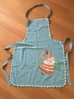 Nieuwe schort, in Brazilië gemaakt! Met hand gehaakte rand!