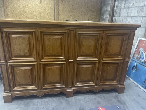 Mooie lange eikenhouten buffet kast