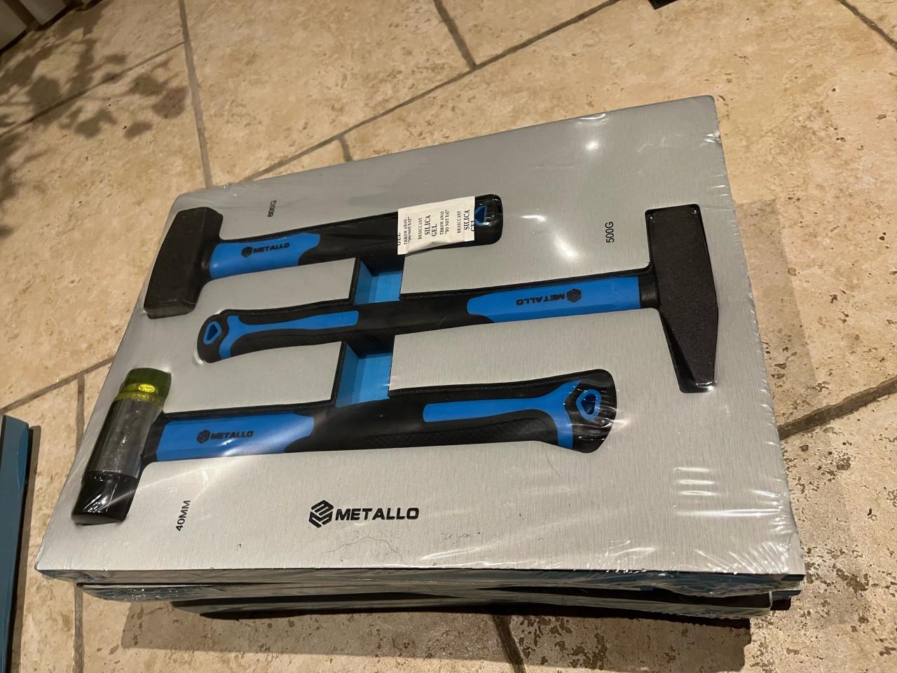 Metallo gereedschapset in foam inleg