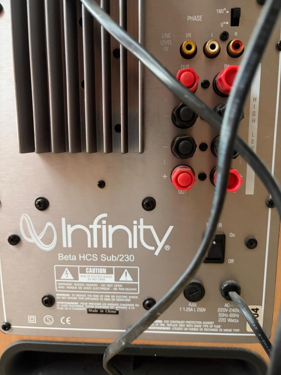 Dolby 5.1 surround set Infinity HCS Bèta (Harman)