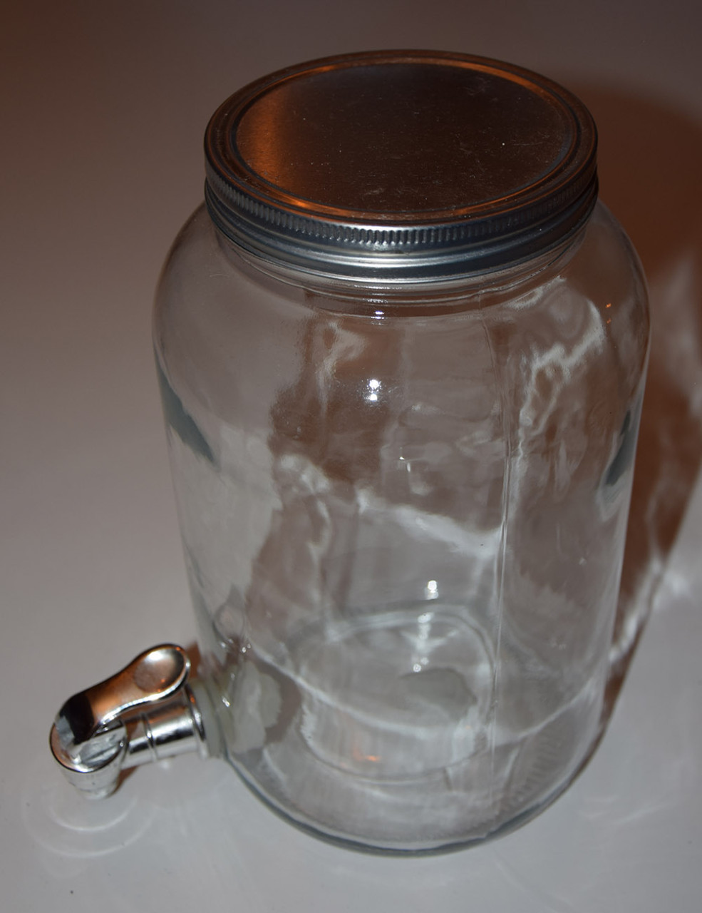 Glazen sapfles van 3 liter met kraantje dispenser