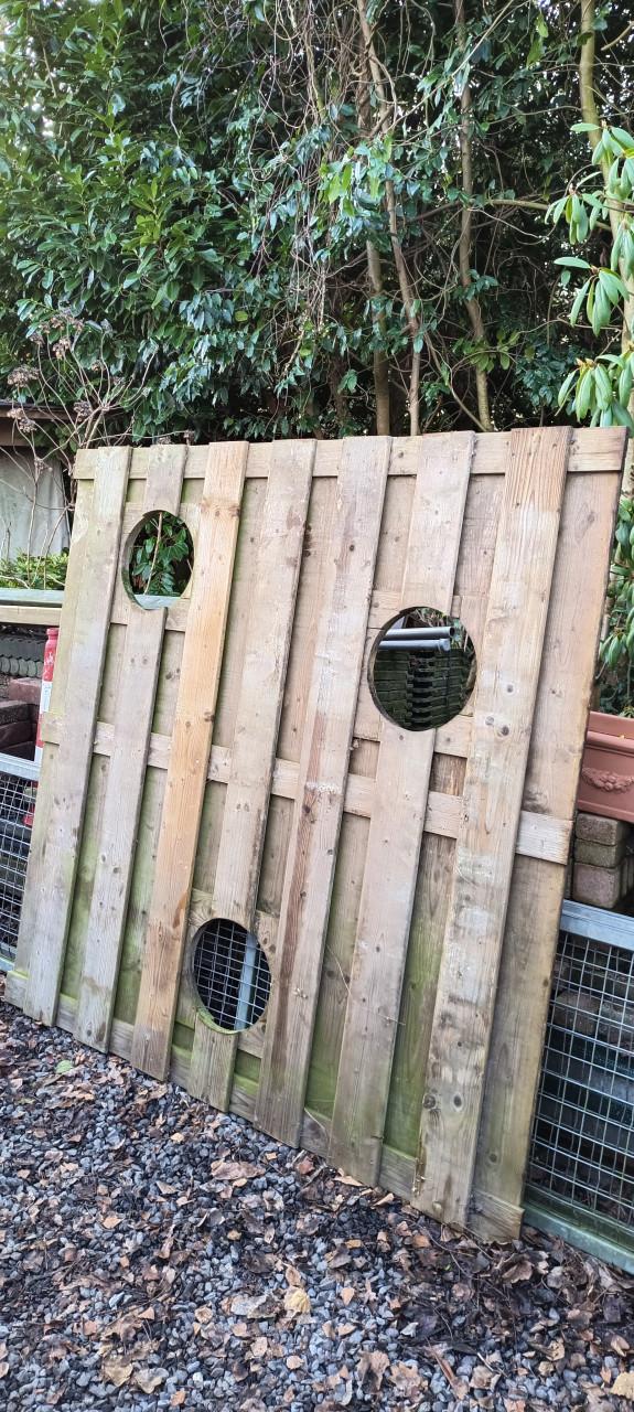 Degelijke houten schutting van Hilhout ( 16 mm, jumbo )