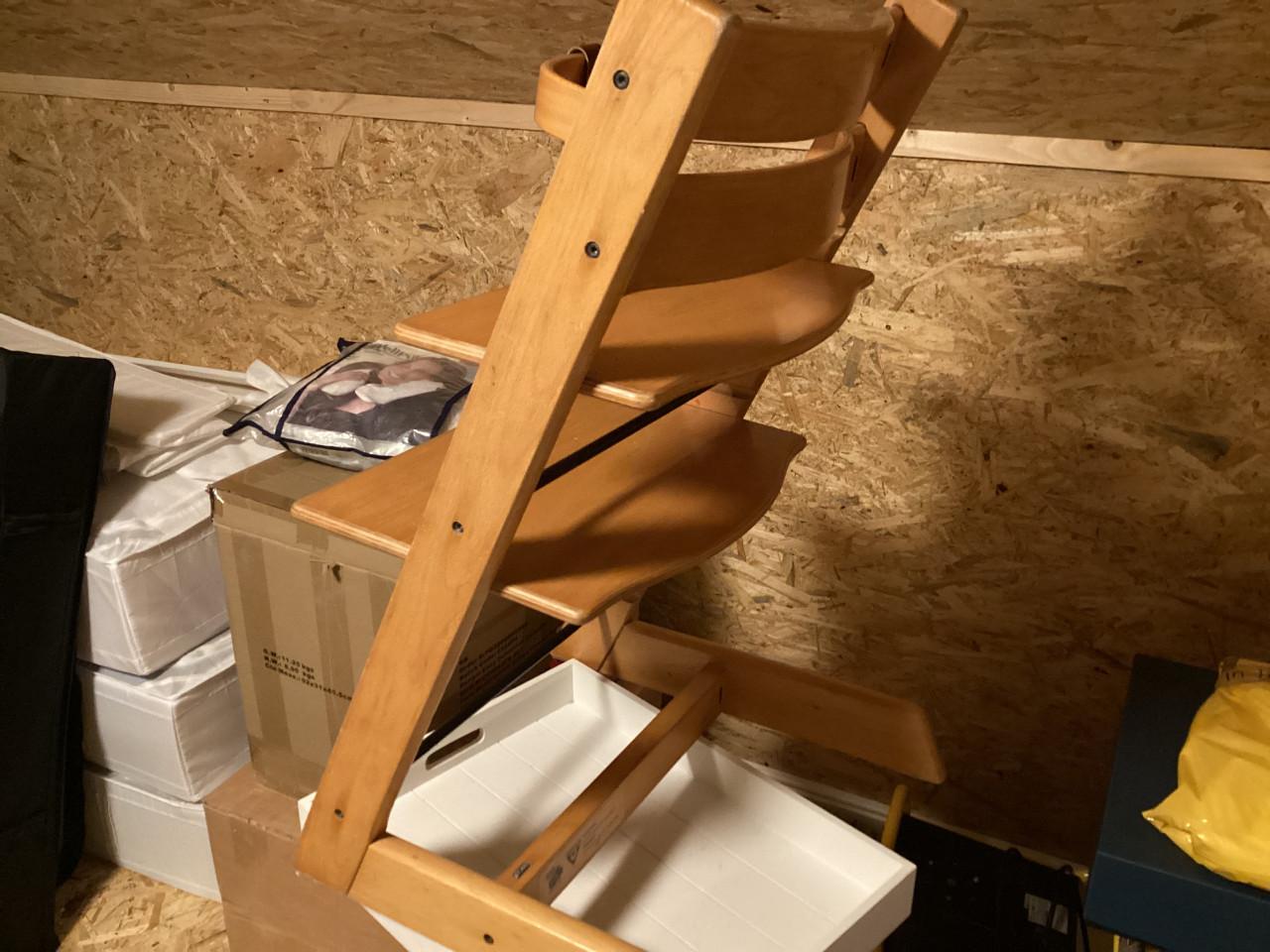Stokke Tripp Trapp blank hout meegroeistoel