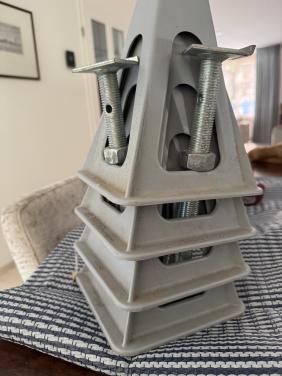 4 stuks Fiamma camper/caravan steunen.