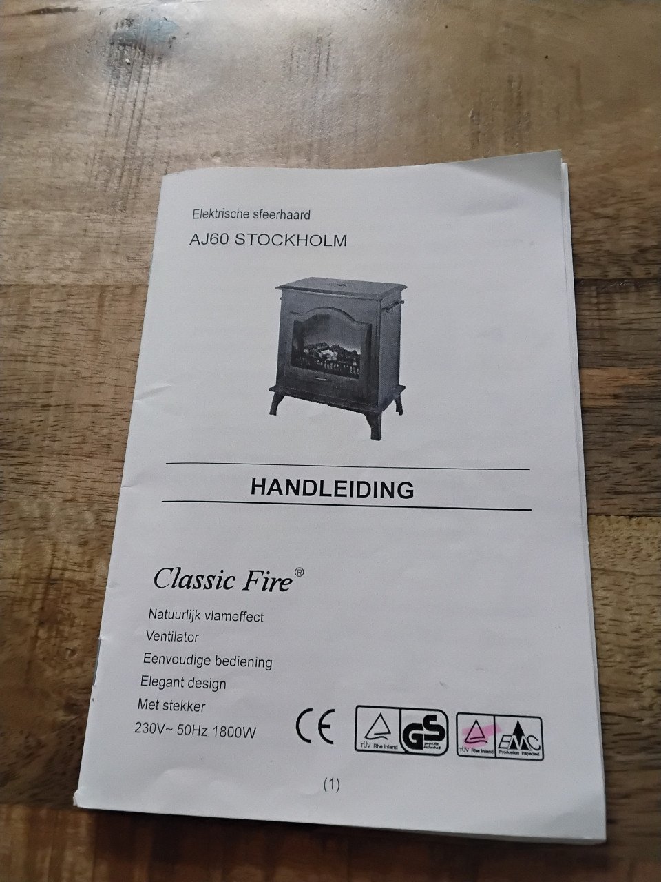 Elektrisch sfeerhaardje € 15