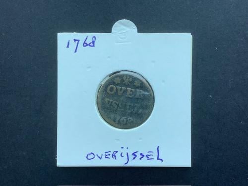 Overijssel , duit 1768.