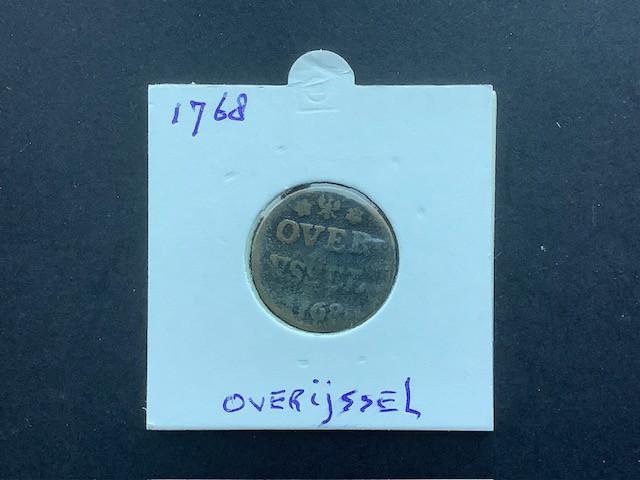 Overijssel , duit 1768.