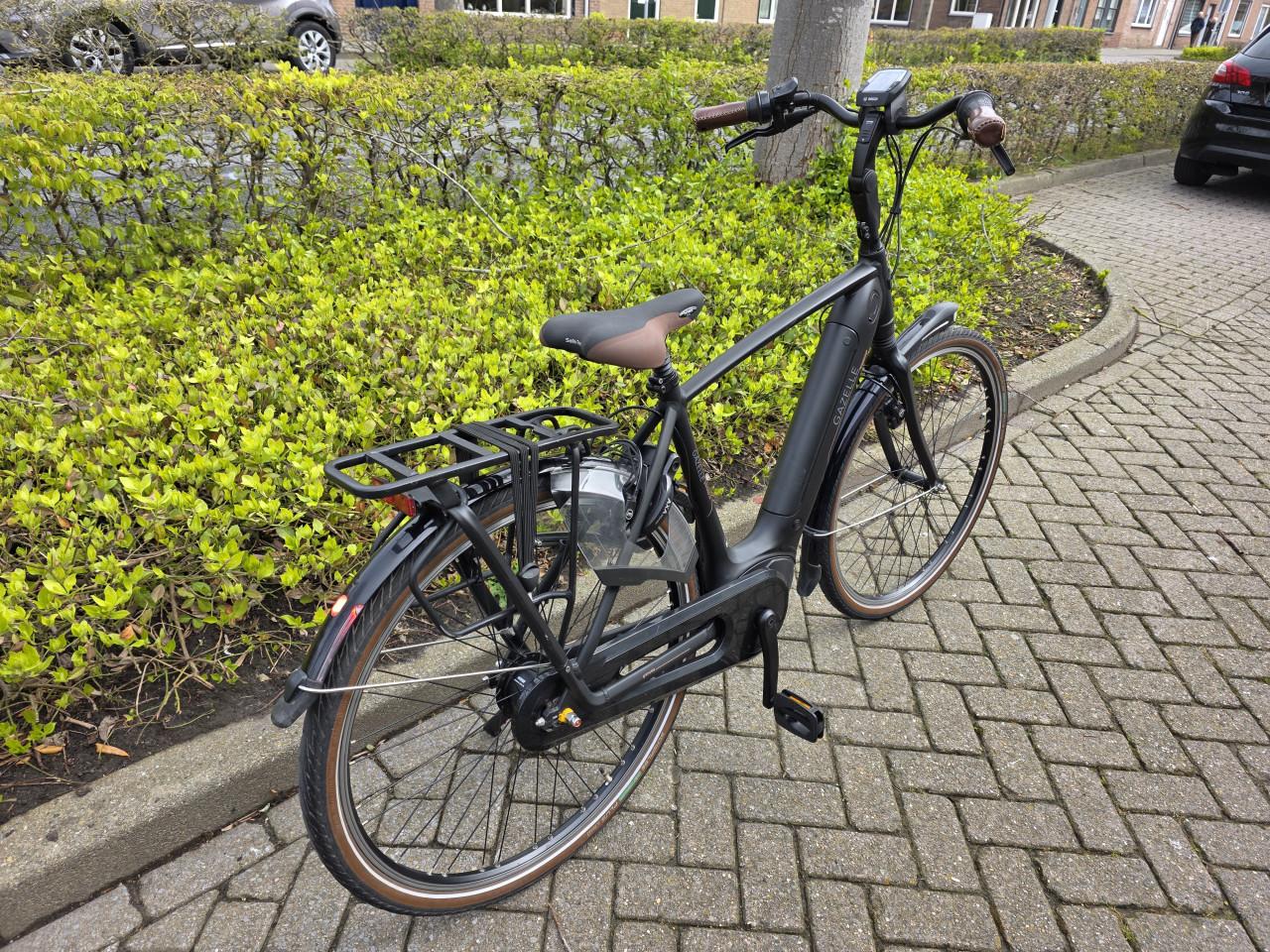 Gazelle elektrische heren fiets met Bosch middenmotor en 500wh accu