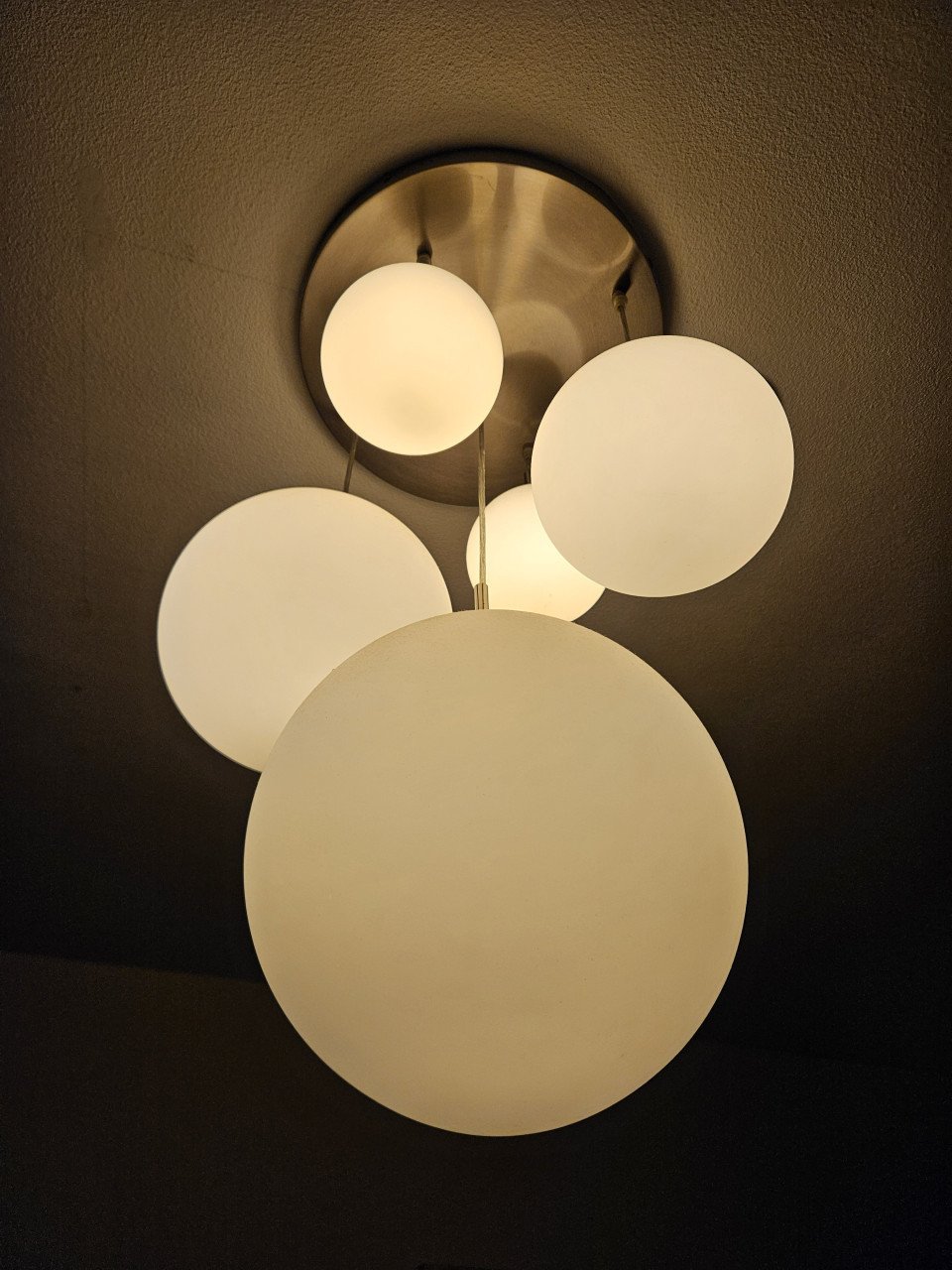 2x witte bollen design hanglamp "Steinhauer Bollique"