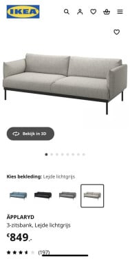 Ikea 3zits bank te koop