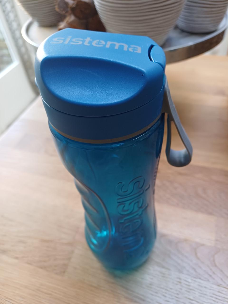 NIEUWE waterflessen, bidons o.a. Sistema 800 ml (blauw)