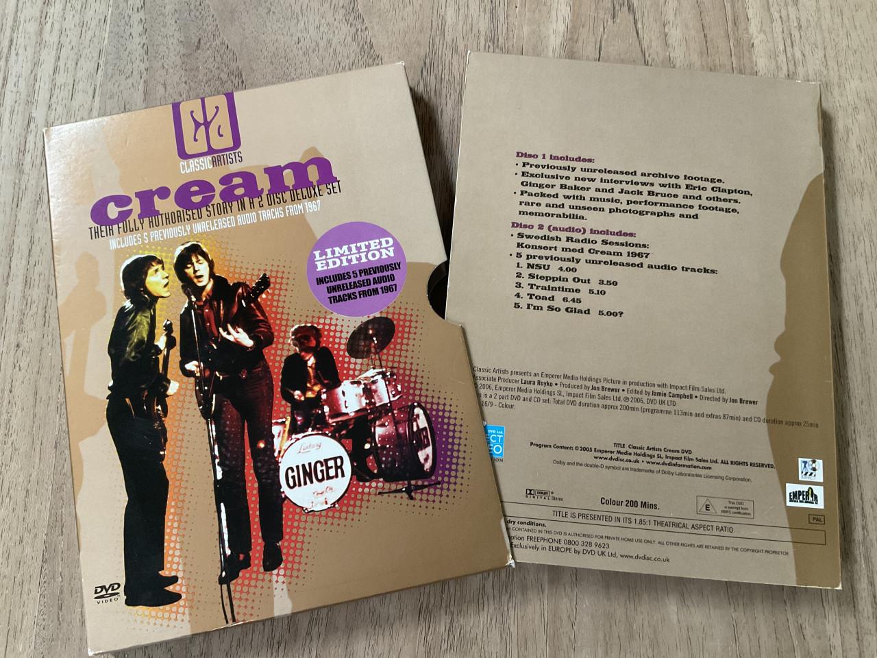 Cream -their Fully authorised story (deluxe edition, 2dvd)