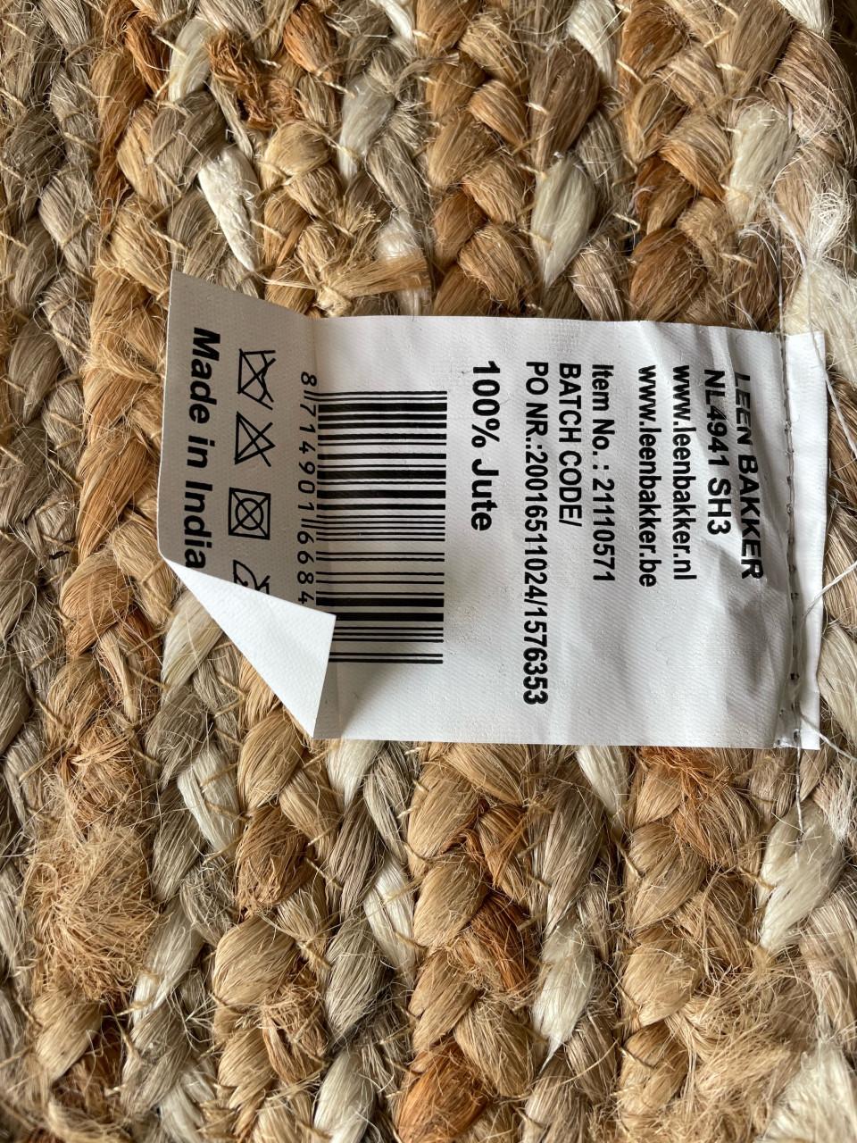 Rond juten vloerkleed