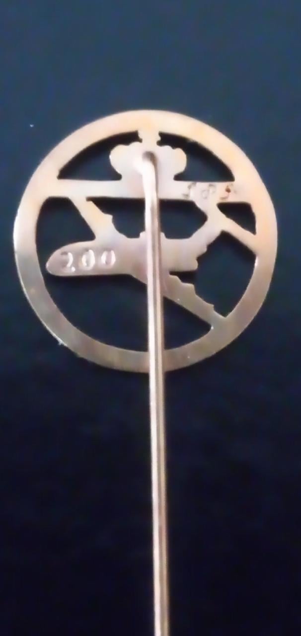 Gouden das/reversspeld 200e Fokker Fellowship 1984