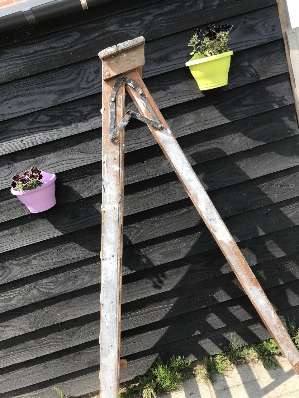 Schilderstrap ladder decoratie