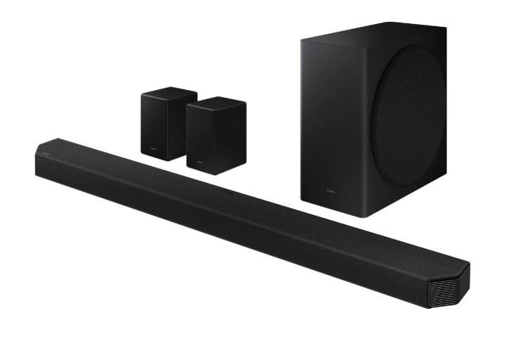 Samsung soundbar HW-Q950A met achterspeakers en subwoofer