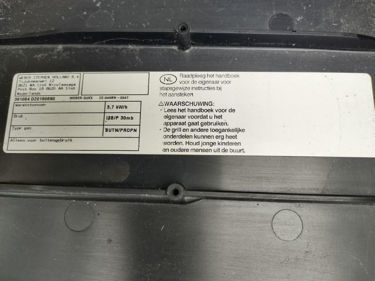 Weber Barbeque, Gas