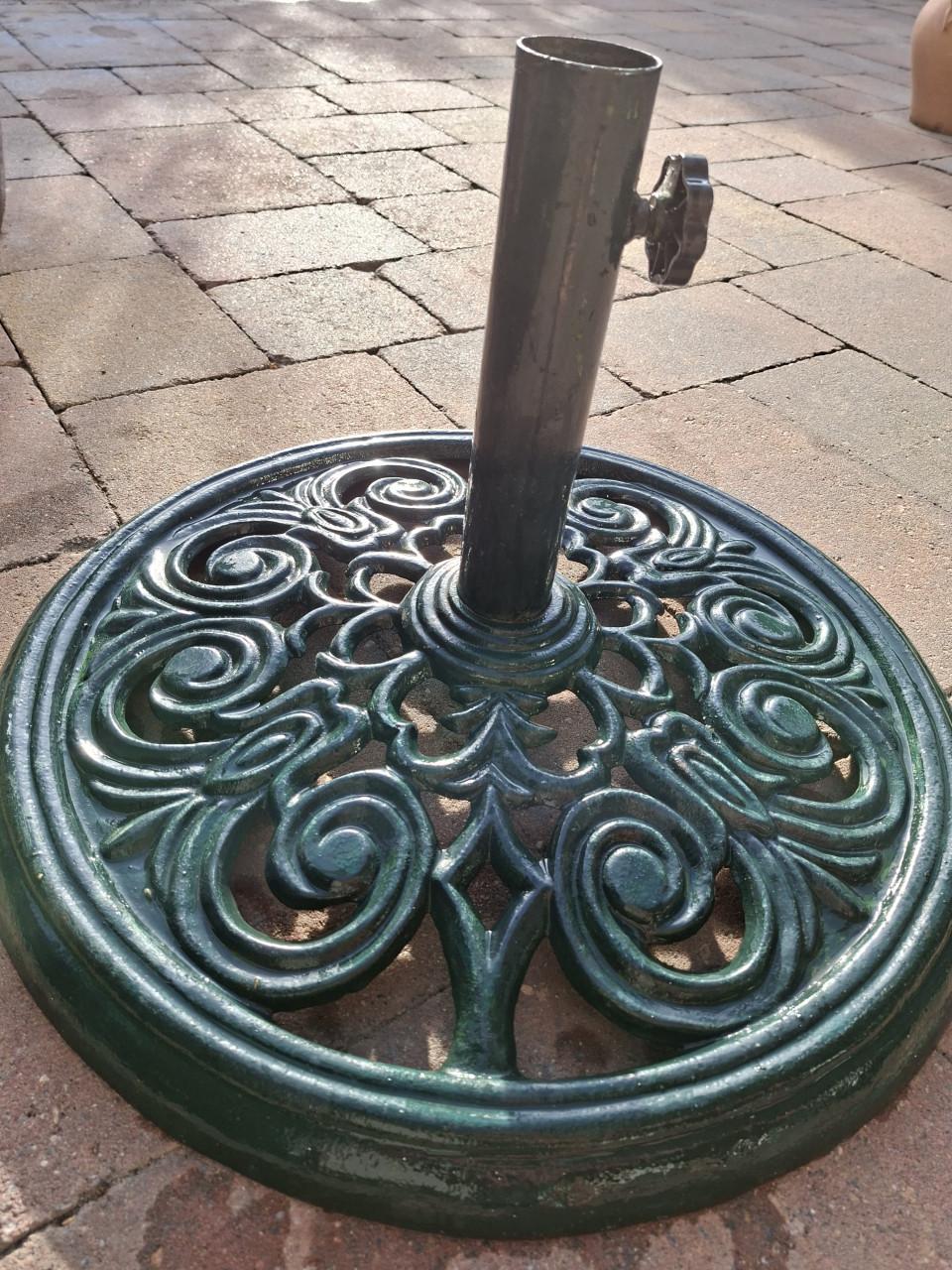 Gietijzeren parasolvoet