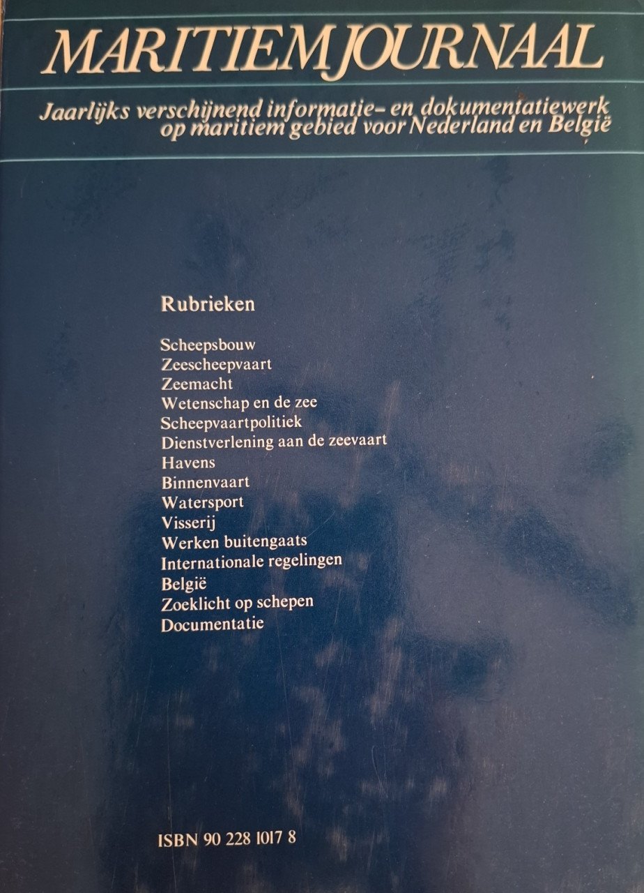 Maritiem Journaal 80, De Boer Maritiem (eindredactie), Haarlem, 1980