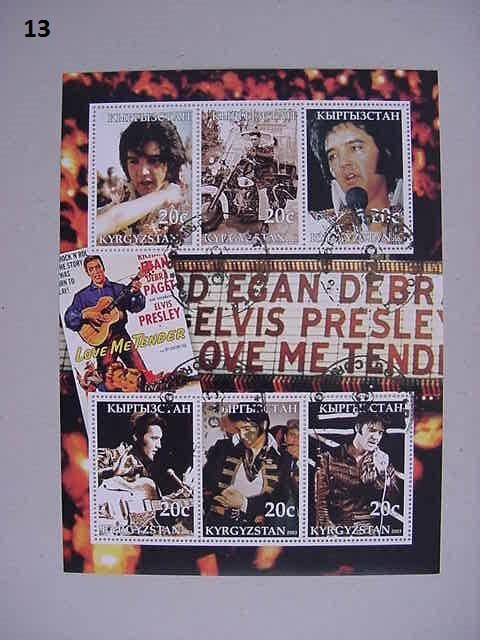 Elvis Presley Postzegelvelletjes