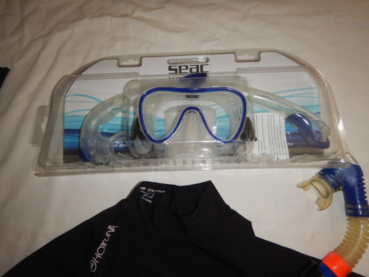 Snorkelset met snorkelshirt (Maat M)