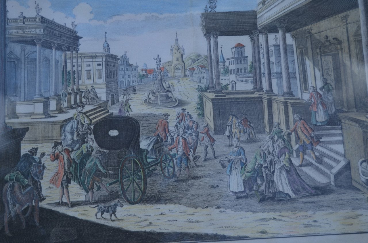 6 Prachtige Opticaprenten laat 18e eeuws (1)