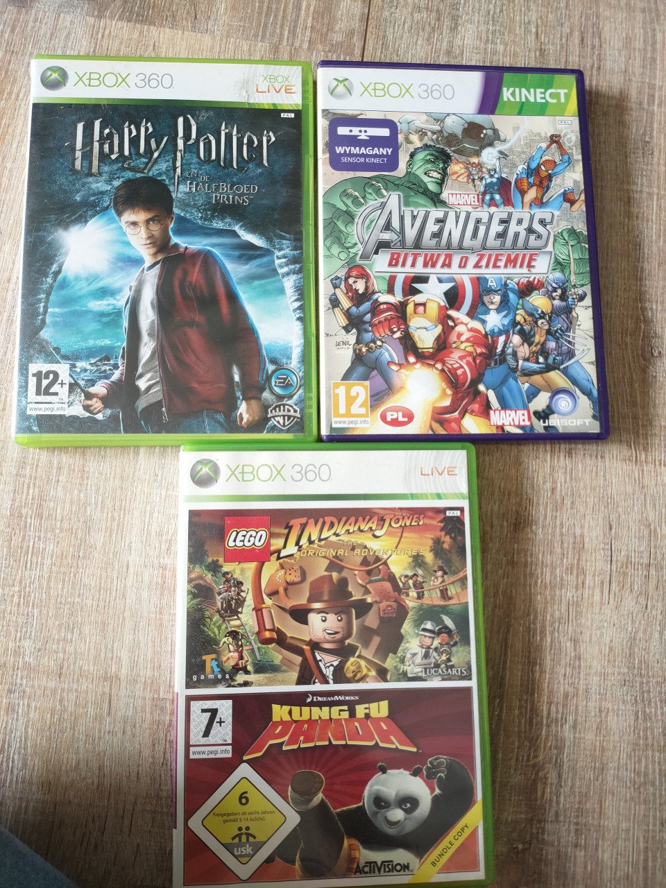 Xbox games, Harry Potter, Lego, Minecraft etc.