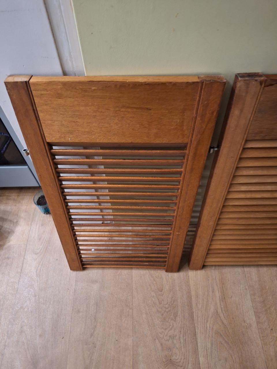 3 x houten luikjes