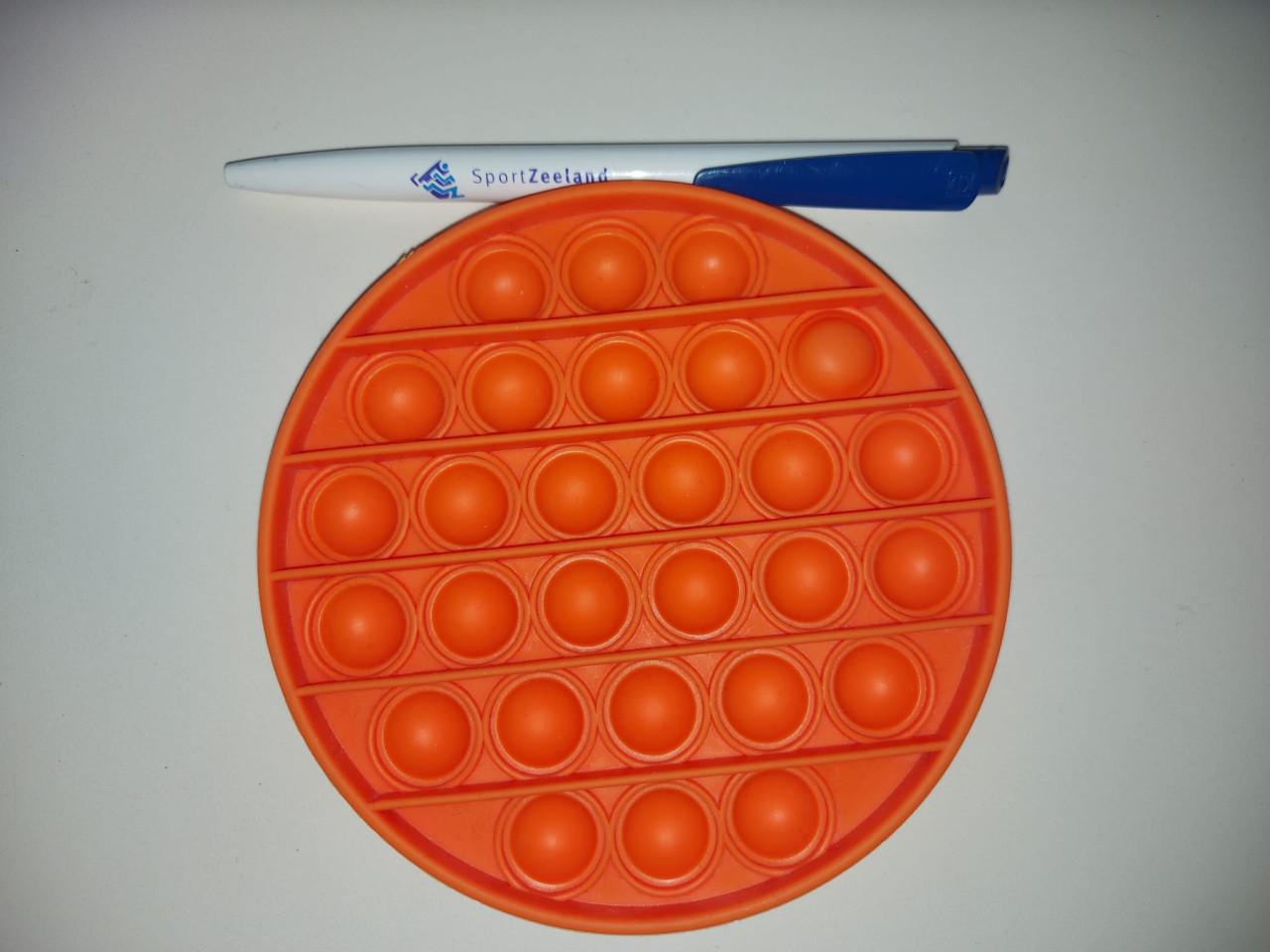 Oranje ronde Pop-it