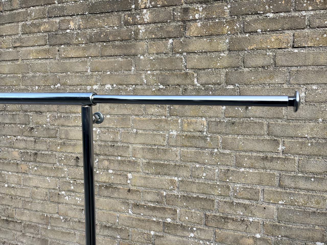 Kledingrek verrijdbaar en inklapbaar, professionele uitvoering.