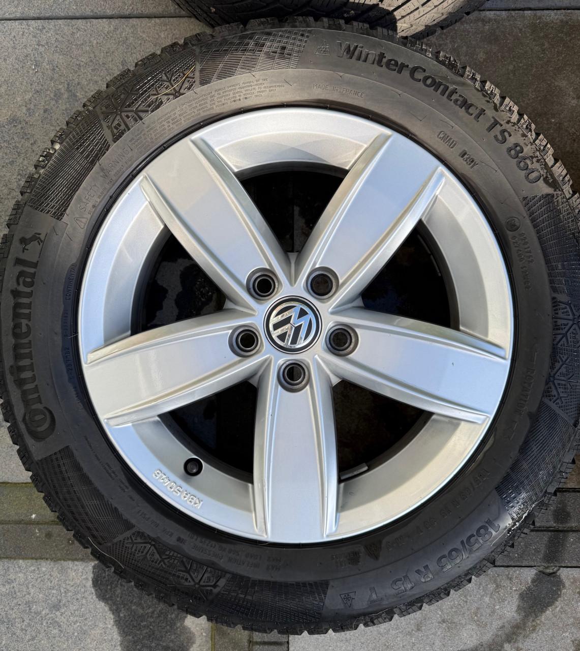 Originele VW Corvara 15" velgen met winterbanden – Polo vanaf 2018
